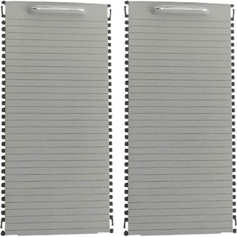 Lot de 2 stores enrouleurs pour console centrale intérieure de voiture Mercedes Classe C/E W204 S204 W212 S212 A20468076079051 Gris (1/5)