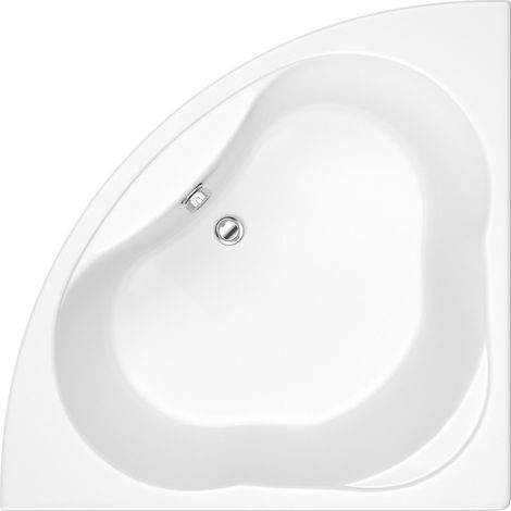 Hudson Reed – Baignoire d'angle 135x135cm – Acrylique épais 4mm – Profondeur 41cm – Contenance 220L – Tablier et pieds inclus - 39angle