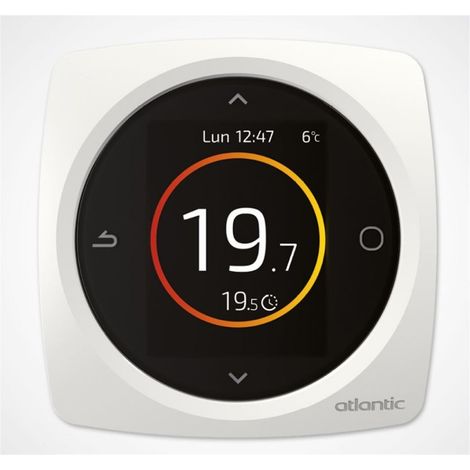 Thermostat modulant radio connecté Navilink 228 – Régulation précise de la température – Installation murale sans câblage – Compatible systèmes Atlantic