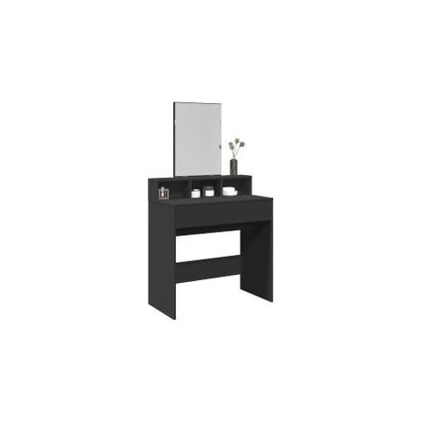 Coiffeuse avec miroir noir 80x41x144,5 (1/5)
