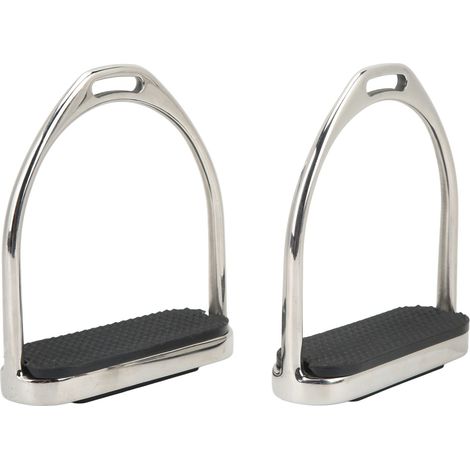 1 paire d'étriers d'équitation, en aluminium moulé sous pression, antidérapants, ultra-légers, pour chevaux (1/5)