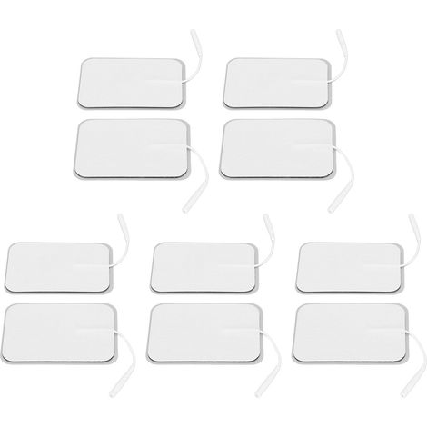 Électrodes adhésives TENS 10 pièces - Patchs rectangulaires de remplacement 2mm (1/5)