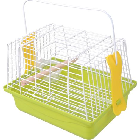 Cage de transport portable en fer pour oiseaux, idéale pour les voyages en extérieur (perroquets, conures). (1/5)
