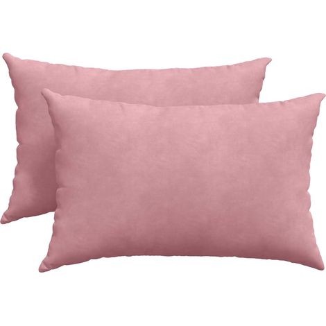 Maison Exclusive - Cuscini da Divano 2 pcs Rosa 60 x 40 cm Tessuto in Cords