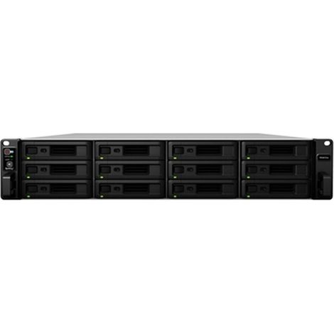 Synology RS3618xs Servidor de archivos NAS en bastidor de 12 bahías, negro (1/2)