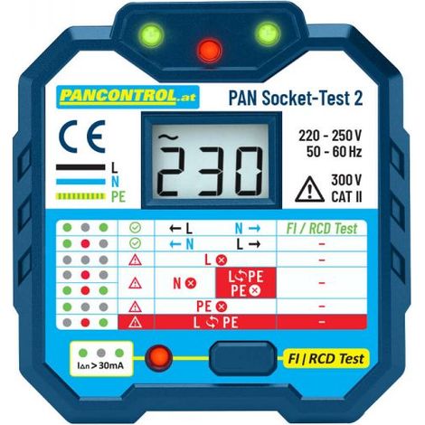 PANCONTROL TESTER GNIAZDEK + TESTER FI 30 MA