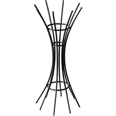 Support créatif pour plantes aériennes, porte-plantes en fer, support pour pot (noir) (1/5)