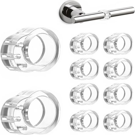 10 Türgriffschoner – Türstopper aus PVC-Silikon – Wandschutz für Türgriffe – Schützen Sie Wände und Möbel (1/5)