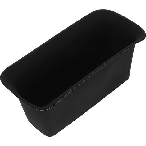 Car Rear Console Storage Box Black Backseat Organizer (1/5)