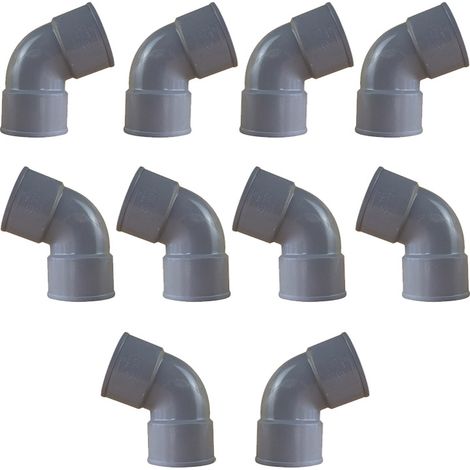 10 coudes PVC 67°30 Femelle/Femelle Ø50 - First Plast (1/5)