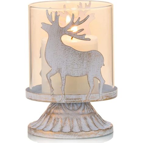 Bougeoir vintage en métal, porte-bougie décoratif, modèle élan AL9080 (1/5)