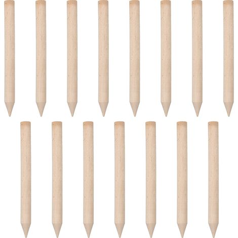 Tuteurs géodésiques en hêtre KOTARBAU® pour tomates, légumes et arbres, 30 cm, lot de 15