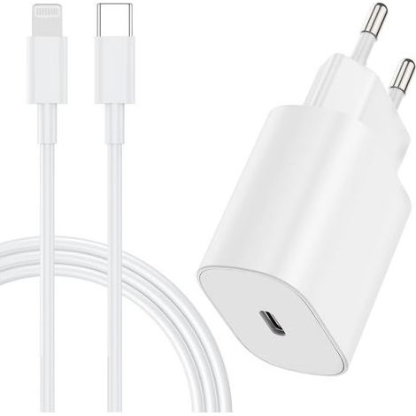 HOXILEELEO - 20W Chargeur iPhone USB C Rapide, Apple Cable Rapide avec 2m Câble USB C pour iPhone 14 Pro Max/14/13 Mini/13 Pro/13 Pro Max/12 Mini/12 Pro/12 Pro Max/11/SE/XR/XS Max/iPad (1/5)