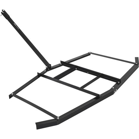 Herse Traînée 1880 mm Râteau Niveleur Remorquable d'Allée de Gravier en Acier Q235 avec Barres Réglables, Capacité Charge 22,7 kg, Outil de Nivellement pour VTT, UTV, Tracteur de Pelouse Jardin (1/5)