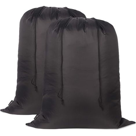 Sacs à linge avec cordon de serrage bidirectionnel 68 X 90CM résistants aux déchirures portables grande capacité (1/5)