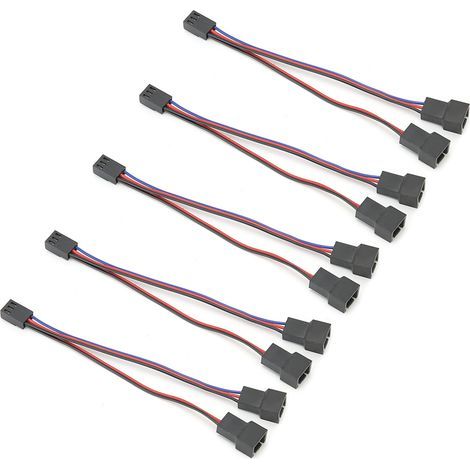 Câble adaptateur ventilateur 5 pièces, connecteur 3 broches femelle vers mâle, accessoire boîtier PC, 2 en 1
