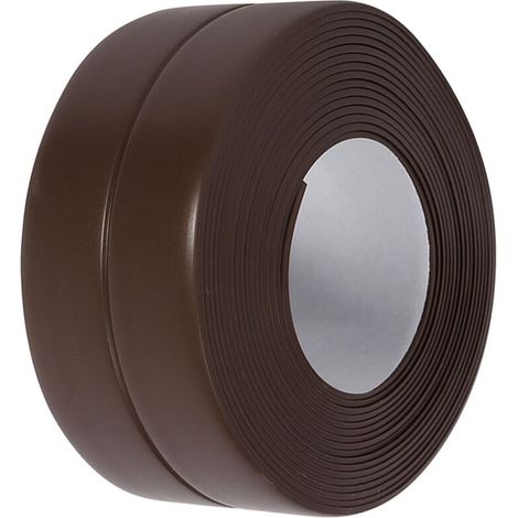 Bande d'étanchéité auto-adhésive pour baignoire et mur pour évier de cuisine (4 marron 38 mm x 3,2 m) (1/5)