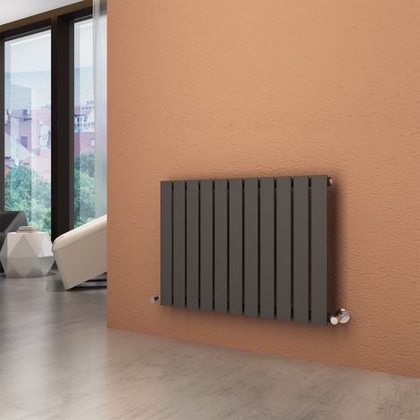 ELEGANT Central Heating Radiator 600x836mm Horizontal Anthracite Flat Panel (1/5)