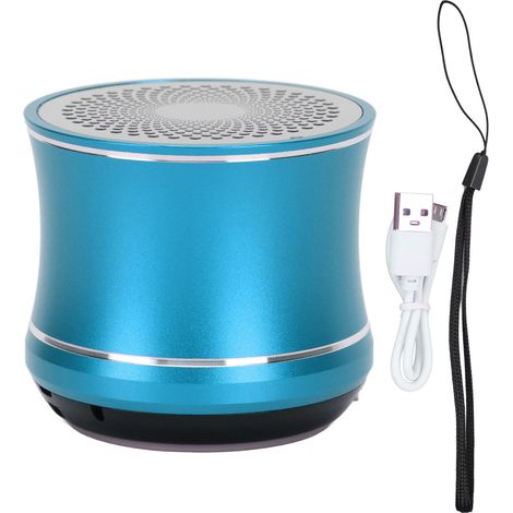 Enceinte Bluetooth Mini IP67 Étanche, Auto-Connexion, Portable avec Radiateur de Graves pour Salle de Bain, Vélo, Voiture, Bleu (1/5)