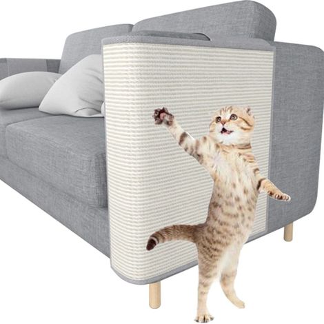 Tapis de protection pour canapé contre les griffures de chat, en sisal naturel, protège vos meubles des griffures de chat, housse de tapis de protection (1/5)