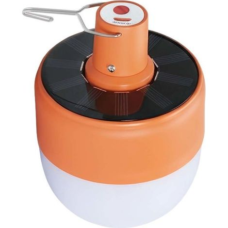 Ampoule solaire - AVIZAR - Solaire Camping 10W - 5 modes LED - 1200mAh USB - IP44 (1/5)