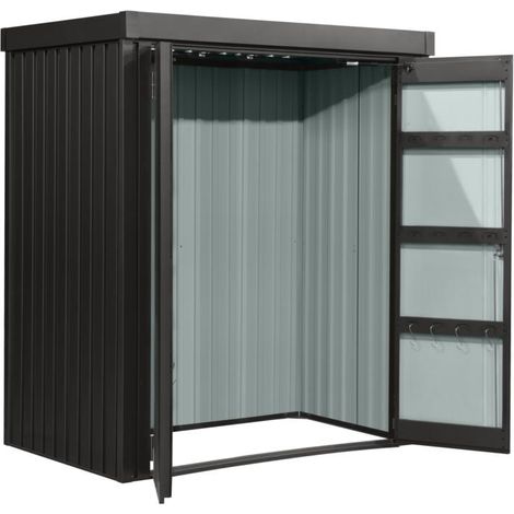 Premium Geräteschrank 1,5 qm m.Flachdach 153x98x185cm anthr