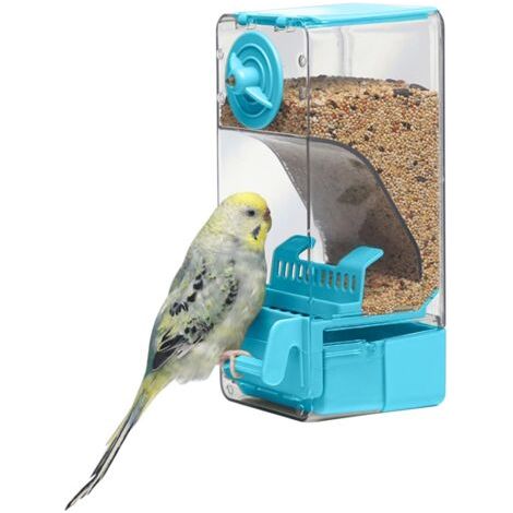 BUNTHAUS Mangeoire Automatique pour Oiseaux, Mangeoire à Cage à Oiseaux avec Perruche pour Perruche Canari Calopsitte Pinson (1/5)