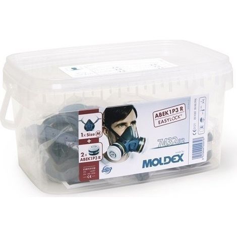 Moldex  Caja  de  protección  respiratoria  743202  1x  700201  2x  Filtro  A1B1E1K1P3  R  943001  -  743202