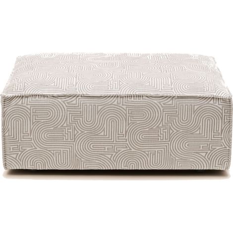 Pouf en Revêtement en chenille bicolore DYONIS (1/4)