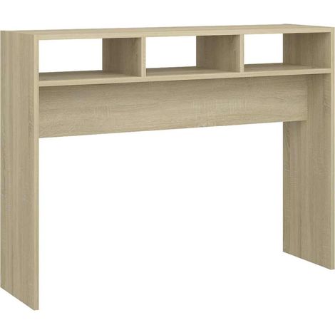 Maison Exclusive - Tavolino Consolle Rovere Sonoma 105x30x80 cm Legno Multistrato (1/5)