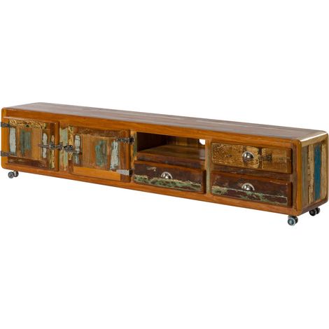 TV-Board Altholz 240x40x50 mehrfarbig lackiert FREEZY 45Massivmoebel24 GmbH