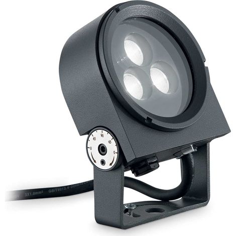 Proiettore Ulex Alluminio Antracite Led 8,5W 3000K Luce Calda (1/5)