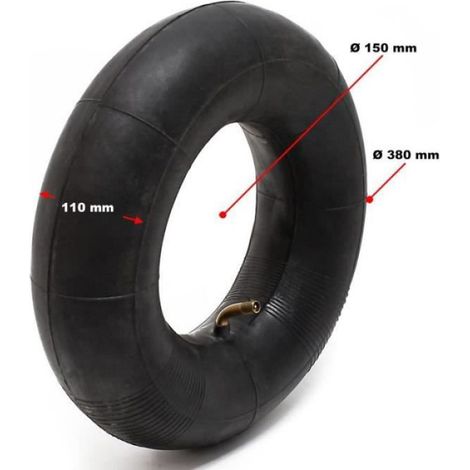 Chambre à air - - 15x6.00-6 - Valve coudée - Compatible avec pneu de tracteur à pelouse (1/2)