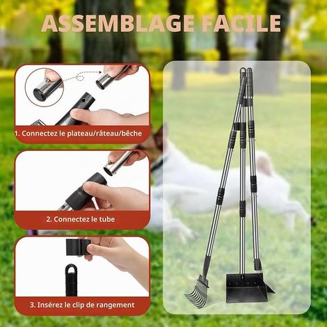 Support Mural d'Outils de Garage, Rangement Outils Jardin, Organisateur de Rangement avec Crochets et Rails, pour Outils de Garage, Coupe-bordures, Tuyaux, Pelles