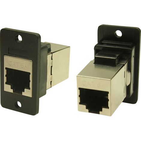 Cliff  FM SLIM FT CAT6A SHLD 3.2 HOLE CP30625SX1 Adapter, Einbau    Schwarz 1 St.