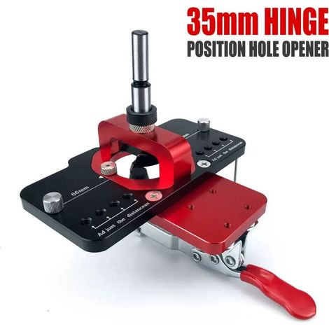 Gabarit de perçage pour charnières 35 mm, guide de fraisage pour charnières de meubles, menuiserie