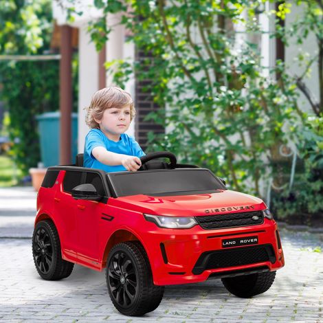 Kinder-Elektroauto, 12V Kinderfahrzeug mit Fernbedienung, LED-Lichtern, Musik und Hupe, 3-6 Jahre, Rot (1/5)
