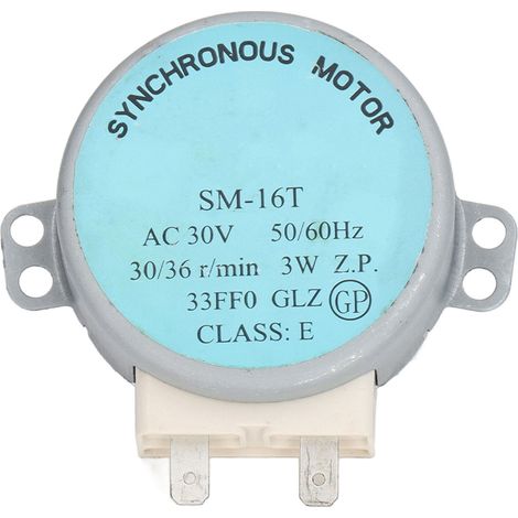 Moteur de plateau tournant pour four à micro-ondes SM 16T, moteur synchrone d'origine en aluminium et cuivre pour four à micro-ondes Galanz AC30V. (1/5)