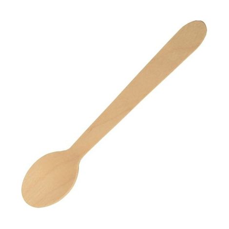 Cuillère en bois L 110 mm - Paquet de 100 (1/2)