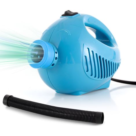 Tragbare elektrische Luftpumpe für alle Kompressionsbeutel, 200 W, 300 l/min, mit ergonomischem Griff und aufblasbarem Schlauch, blaues ABS-Gehäuse, US-Stecker, für Zuhause und unterwegs