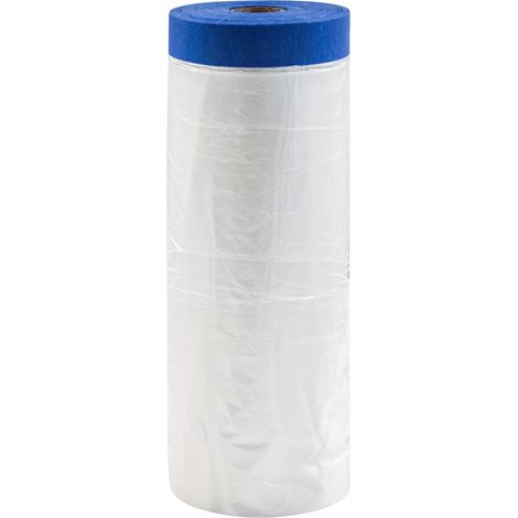 Draper 09663 ROLLINGDOG PAINTERS-SHIELD 8482 Blue Pretaped Masking Film, 33m x 110cm (1/2)