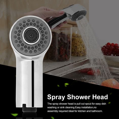 Grifo de cocina de repuesto fabricado en cromo con rociador extraíble, grifo de fregadero y de baño. (1/5)