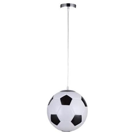Lustre suspension football en verre, douille E27, pour chambre d'enfant (1/5)