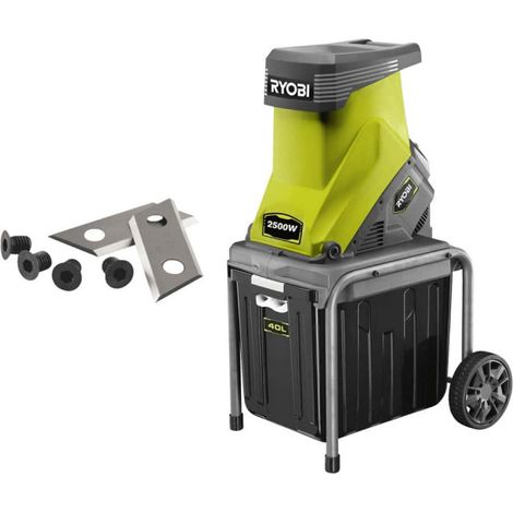 Confezione RYOBI Plant Shredder 2500W RSH2545B - Set di 2 lame per trituratore RAC351