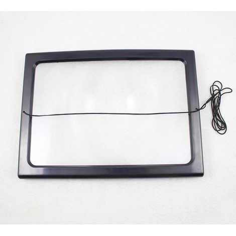 A4 Full Page Reading Magnifier Magnifying Glass with 4 LED Lamp 3X Magnification Lens