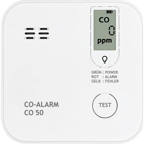 PENTATECH CO50 Rilevatore monossido di carbonio inclusa batteria con 10 anni di vita, con sensore interno a batteria Ri (1/3)