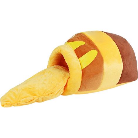 Coussin Coton Confort Douillet pour Chat et Petit Chien, Panier Semi-Fermé Antidérapant, Literie Chaude Lavable, Tanière Moelleuse avec Rembourrage en PP, Taille Adaptée aux Animaux de Compagnie (1/5)