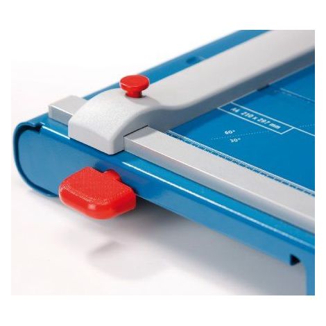 Dahle Guillotina de palanca profesional azul y gris 35 hojas