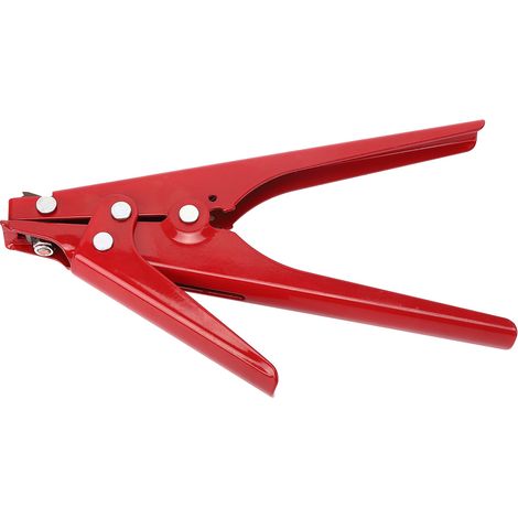 Spannwerkzeug für Nylonbänder, rot, 45-Gauge-Stahldraht, Binde-, Schneid- und Befestigungswerkzeug, Kabelbinderpistole (1/5)