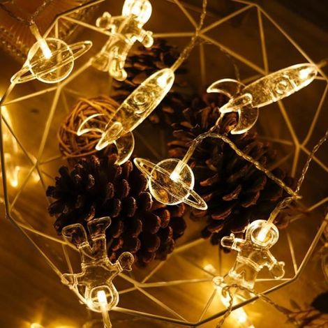 Lampe À Cordes LED - 300 cm - Blanc Chaud - Alimentation Par Piles - Décoration Intérieure Extérieure - 1 Pièce (1/4)